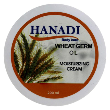 کرم مرطوب کننده هانادی (Hanadi) مدل روغن دانه گندم حجم 200 میلی لینر