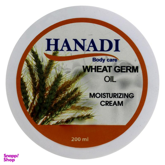 کرم مرطوب کننده هانادی (Hanadi) مدل روغن دانه گندم حجم 200 میلی لینر