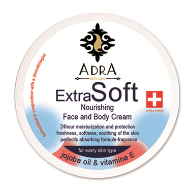 کرم مرطوب کننده و مغذی آدرا (Adra) مدل Jojoba Oil & Vitamin E حجم 200 میلی‌ لیتر