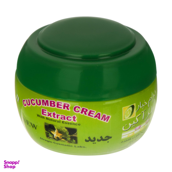 کرم مرطوب کننده و نرم کننده عطرآگین (Atragin) مدل Cucumber حجم 150 میلی‌لیتر