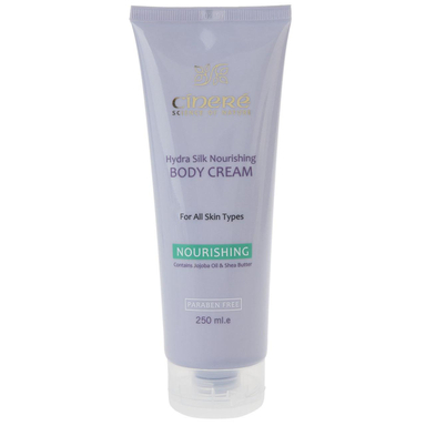 کرم بدن مغذی سینره سری Hydra Silk حاوی Jojoba Oil & Shea Butter حجم 250 میلی‌ لیتر