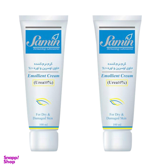 کرم نرم کننده ثمین حاوی اوسرین و اوره 10 درصد مناسب پوست های خشک و آسیب دیده حجم 100 میلی لیتر بسته 2 عددی