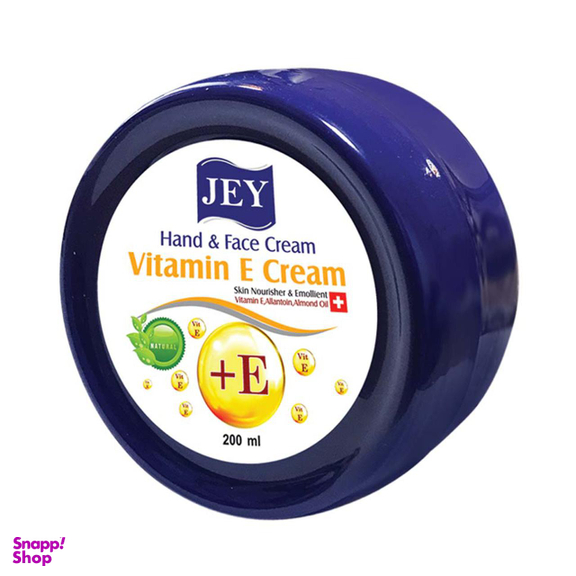 کرم نرم کننده جی (jey) مدل vitamin E cream حجم 200 میلی‌لیتر