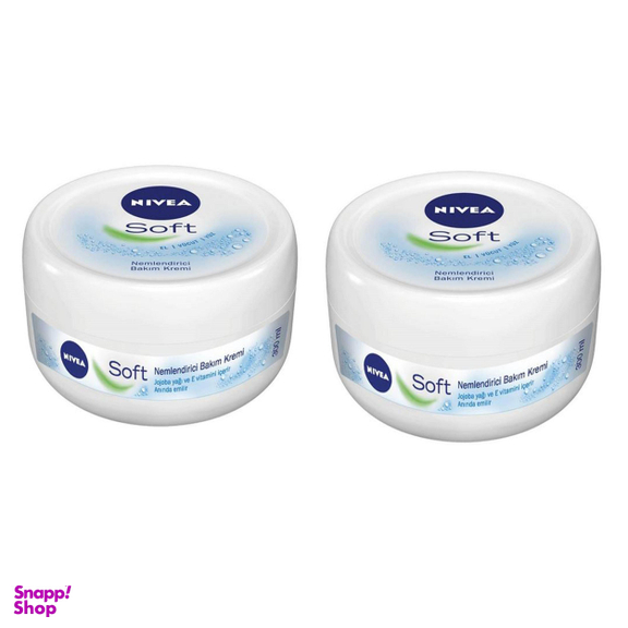 کرم نرم کننده و مرطوب کننده نیوآ (Nivea) مدل Soft حجم 300 میلیلیتر بسته 2 عددی