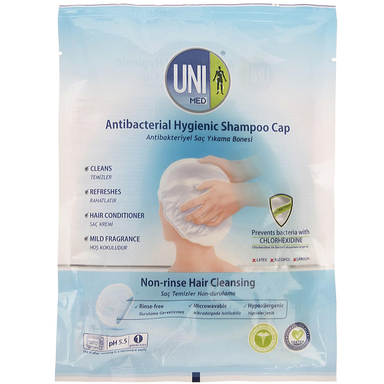 کلاه شامپو بهداشتی آنتی باکتریال یونی مد (Unimed) مدل Non Rinse