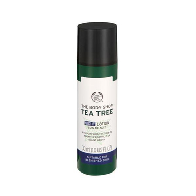 لوسیون شب آبرسان بادی شاپ (The bodi shop) مدل Tea Tree حجم 30 میلی‌ لیتر