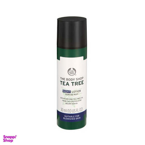 لوسیون شب آبرسان بادی شاپ (The bodi shop) مدل Tea Tree حجم 30 میلی‌ لیتر