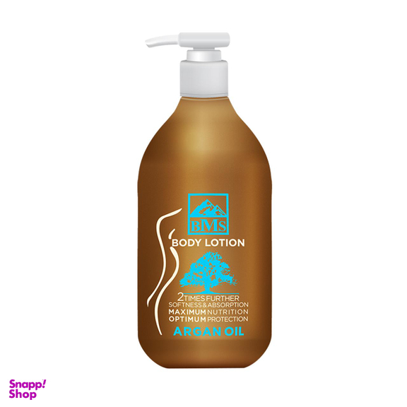 لوسیون بدن بی ام اس (Bms) مدل Argan حجم 300 میلی‌لیتر
