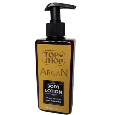 لوسیون بدن تاپ شاپ (Top shop) مدل Argan حجم 250 میلی‌لیتر