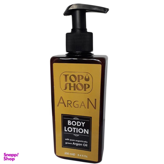 لوسیون بدن تاپ شاپ (Top shop) مدل Argan حجم 250 میلی‌لیتر
