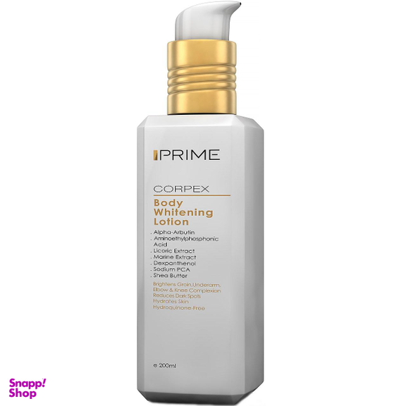 لوسیون روشن کننده بدن پریم مدل Corpex حجم 200 میلی‌ لیتر