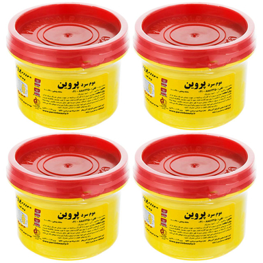 موم سرد پروین (Parvin) مدل HONEY حجم 300 گرم بسته 4 عددی