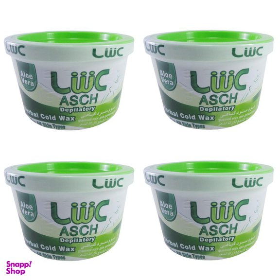 موم سرد عش (Ash) مدل Aloe vera حجم 300 گرم بسته 4 عددی