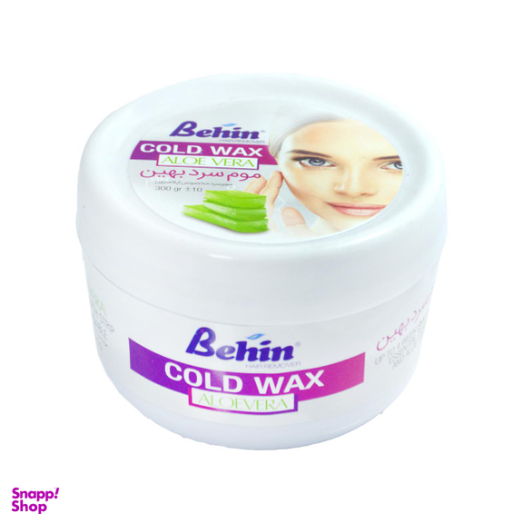 موم موبر بهین (Behin) مدل Aloe Vera وزن 300 گرم