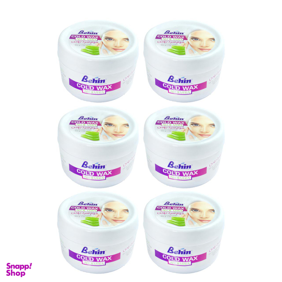 موم موبر بهین (Behin) مدل Aloe Vera وزن 300 گرم بسته 6 عددی