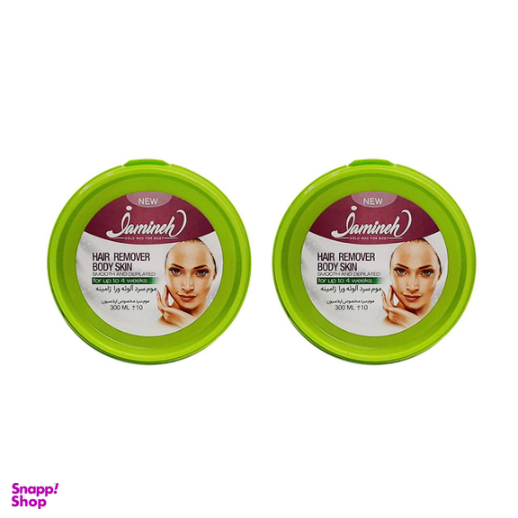 موم موبر ژامینه (Jamineh) مدل Aloe vera حجم 300 میلی‌لیتر بسته 2 عددی