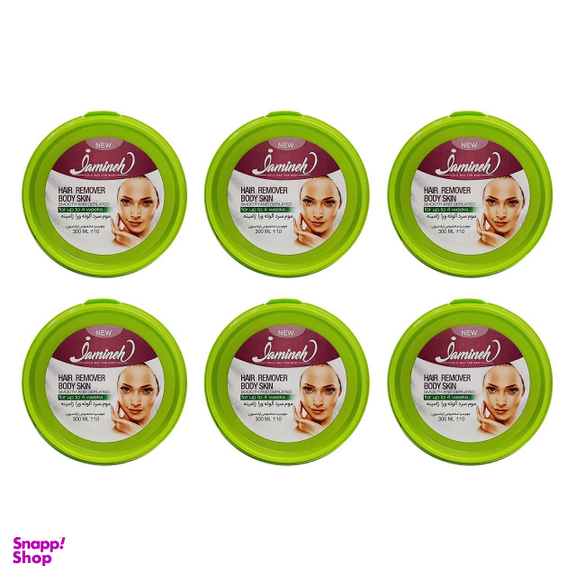 موم موبر ژامینه (Jamineh) مدل Aloe vera حجم 300 میلی‌لیتر بسته 6 عددی