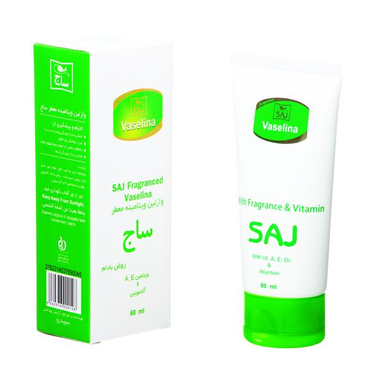 وازلین ساج (Saj) مدل روغن بادام حجم 60 میلی‌لیتر