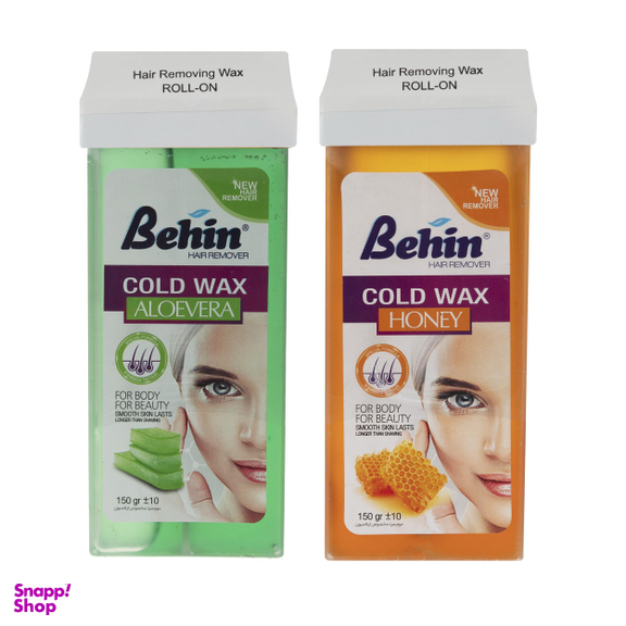 وکس موبر بهین (Behin) مدل Honey و Aloe وزن 150 گرم بسته 2 عددی