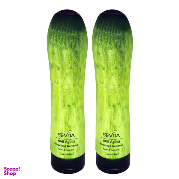 ژل ضد چروک سودا (Sevda) مدل Cucumber حجم 250 میلی‌‌لیتر مجموعه 2 عددی