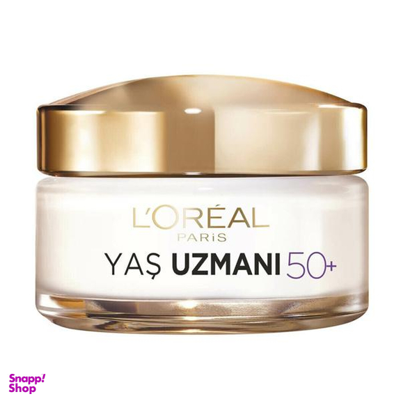 کرم ضد چروک لورآل (Loreal) سری Yas Uzmani مناسب برای بالای 50 سال حجم 50 میلی لیتر
