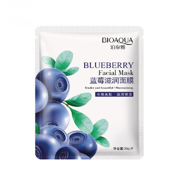 ماسک صورت بایوآکوا مدل بلوبری حجم 30 میلی‌ لیتر