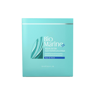 ماسک صورت بایومارین (Biomarine) مدل AQUA DETOX حجم 15 میلی‌لیتر بسته 3 عددی
