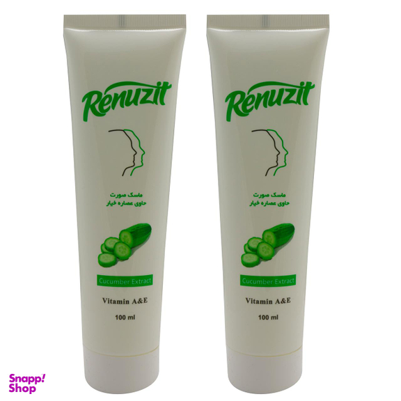 ماسک صورت رینوزیت (Renuzit) مدل خیار حجم 100 میلی‌لیتر بسته 2 عددی