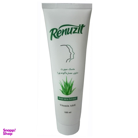ماسک صورت رینوزیت (Renuzit) مدل آلویه ورا حجم 100 میلی‌ لیتر