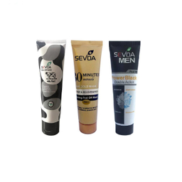 ماسک صورت سودا مدل gold and black and milk حجم 100 میلی‌لیتر بسته 3 عددی