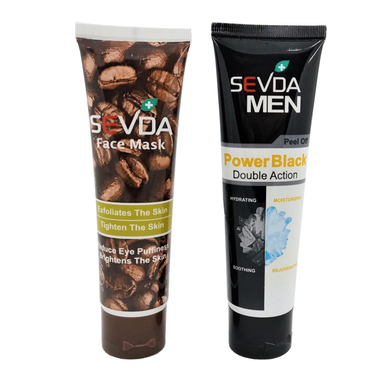 ماسک صورت سودا (Sevda) مدل Power and Coffee حجم 100 میلی‌لیتر