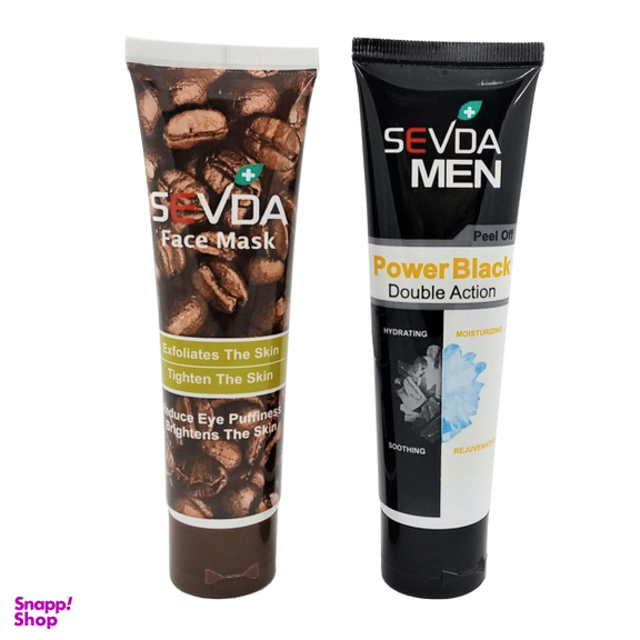 ماسک صورت سودا (Sevda) مدل Power and Coffee حجم 100 میلی‌لیتر