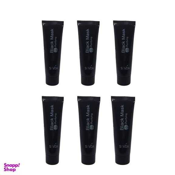 ماسک صورت سودا (Sevda) مدل زغال بسته 6 عددی