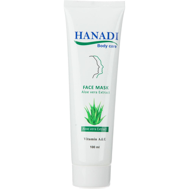 ماسک صورت هانادی (Hanadi) مدل Aloe Vera حجم 100 میلی‌لیتر