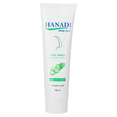 ماسک صورت هانادی (Hanadi) مدل Cucumber حجم 100 میلی‌لیتر