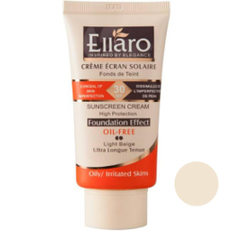 کرم ضد آفتاب فاقد چربی الارو (Ellaro) مدل Foundation Effect با spf 30 حجم 40 میلی‌‌ لیتر