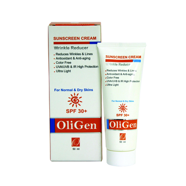 کرم ضد آفتاب اُلی ژن (Oligen) مدل DrySun30 حجم 50 میلی‌‌لیتر