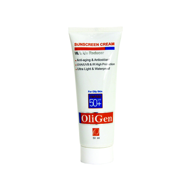 کرم ضد آفتاب اُلی ژن (Oligen) مدل OilySun50 حجم 50 میلی‌‌لیتر