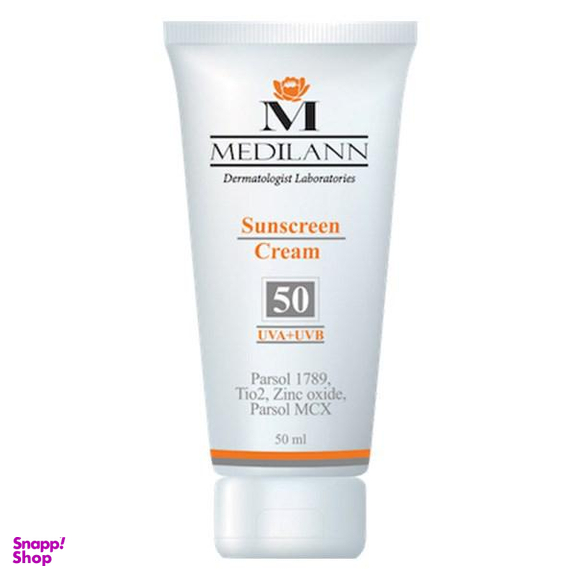 کرم ضد آفتاب رنگی مدیلن (Medilan) SPF50 حجم 50 میلی‌‌ لیتر