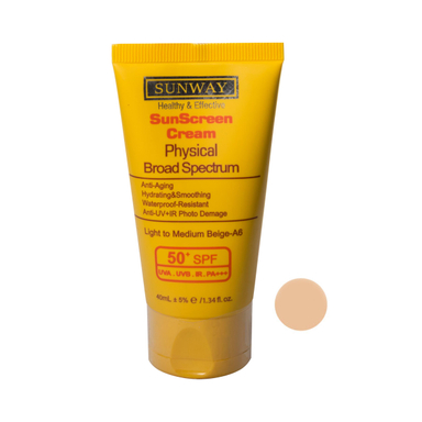 کرم ضد آفتاب سان وی (Sunway) مدل A6 حجم 40 میلی‌‌لیتر