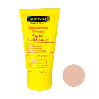 کرم ضد آفتاب سان وی (Sunway) مدل physical حجم 40 میلی‌‌لیتر