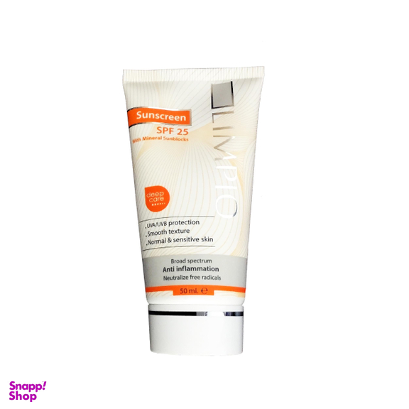 کرم ضد آفتاب لیمپیو (Limpio) مدل Deep Care کد Li0071 با Spf25 حجم 50 میلی‌‌لیتر