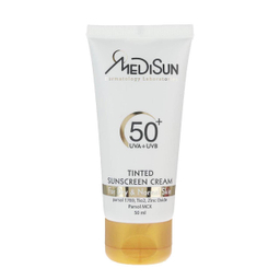 کرم ضد آفتاب مدیسان (Medisun) سری Dry And Normal Skin مدل Tinted حجم 50 میلی‌‌لیتر