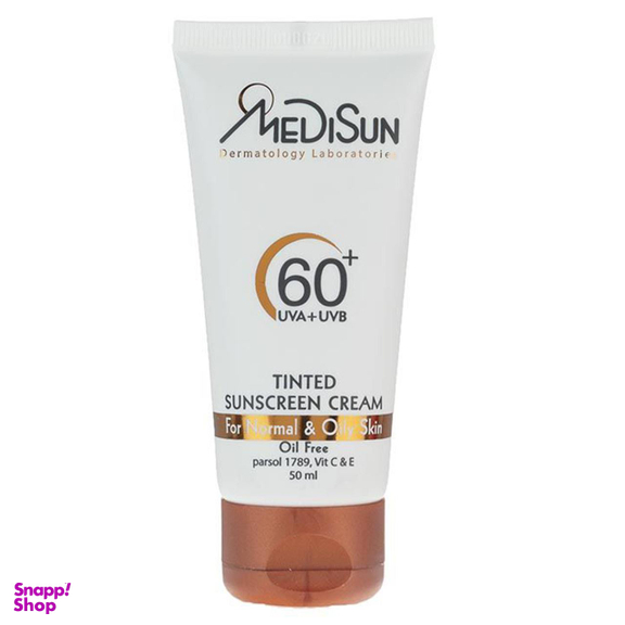 کرم ضد آفتاب مدیسان (Medisun) سری Normal And Oily Skin مدل Tinted حجم 50 میلی‌‌لیتر