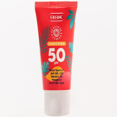 کرم ضد آفتاب ببک (B.B.K) با SPF50 رنگی حجم 50 میلی‌‌ لیتر