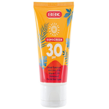 کرم ضد آفتاب ببک (B.B.K) با SPF30 رنگ بژ طبیعی حجم 50 میلی‌‌ لیتر