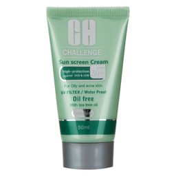 کرم ضد آفتاب چلنج (Challenge) مدل Colorless For Oily And Acne Skin حجم 50 میلی‌‌لیتر