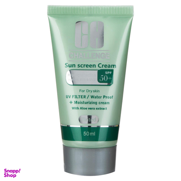 کرم ضد آفتاب چلنج (Challenge) مدل Tinted For Dry Skin حجم 50 میلی‌‌لیتر