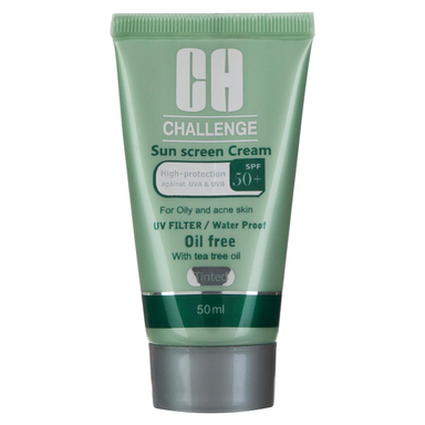 کرم ضد آفتاب چلنج (Challenge) مدل Tinted For Oily And Acne Skin حجم 50 میلی‌‌لیتر