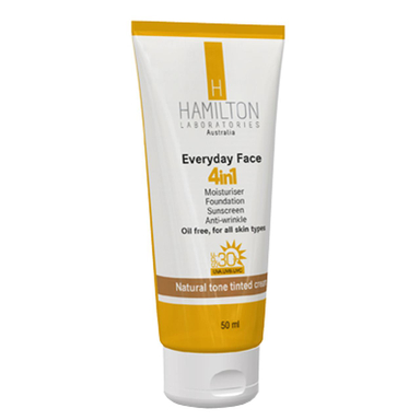 کرم ضد آفتاب رنگی 4 در 1 همیلتون (Hamilton) مدل Natural Tone SPF30 حجم 50 میلی‌‌لیتر
